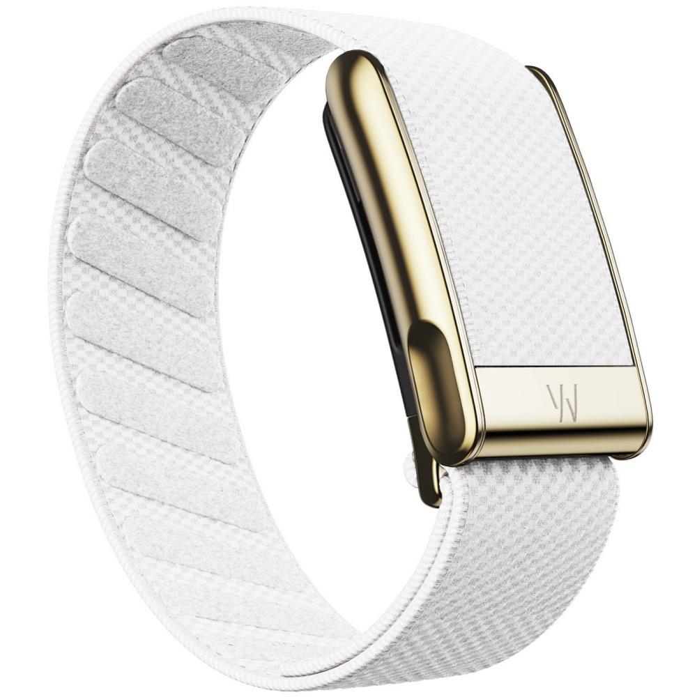 Suitable for Whoop 5.0 Wristband Strap, Nylon Woven Elastic Mg Sports Replacement Wristband with Bright Silver U-shaped Metal