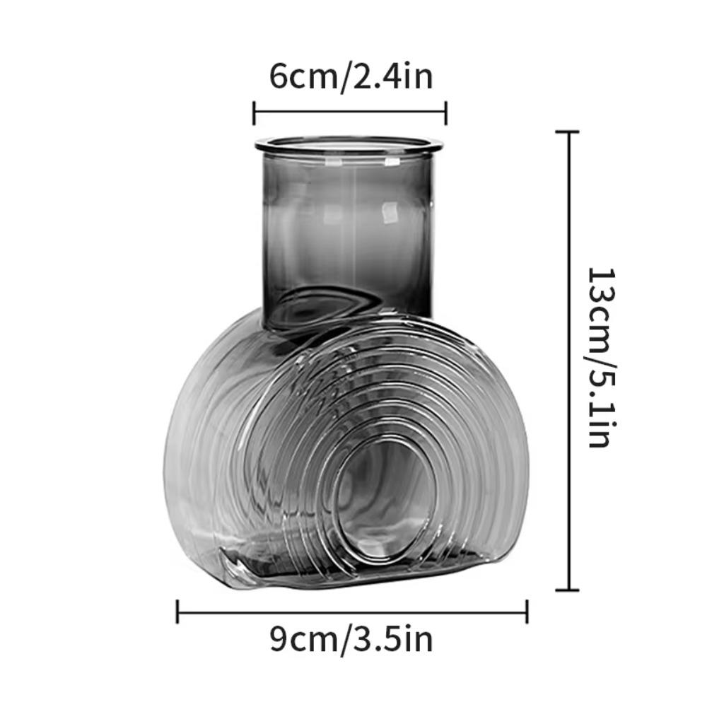 Transparent Hydroponic Plants Vase Imitation Glass Nordic Flowerpot Plastic Flower Bottle  Home