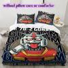 Gundam Cartoon Anime Duvet Cover Bedding Set 3PCS Printed Quilt Cover Pillowcases Bedroom Decorative Home Collection_LIAN