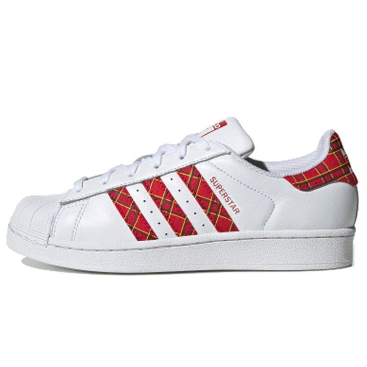 

adidas Superstar Plaid Женские кроссовки White Cloud-White Scarlet FU7446