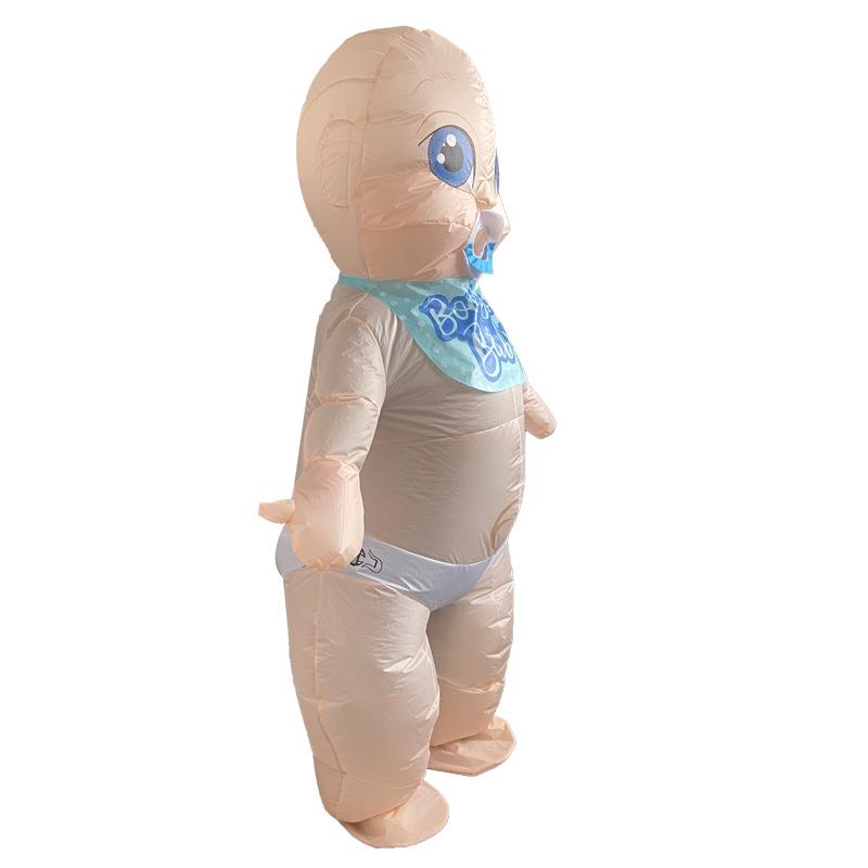 Надувной костюм Гигантский Младенец на Хэллоуин - Забавный Костюм Маскота для Вечеринки Adult One Size 150-190CM
