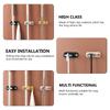4Pcs Mop Storage Buckles No Drilling Wall Holder Strong Adhesive Broom Organizer Space Saving Self-Adhesive Mop Holder