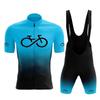 Mens Cycling Shorts Jersey Set Quick-Dry Breathable Mountain Road Bike Riding Apparel