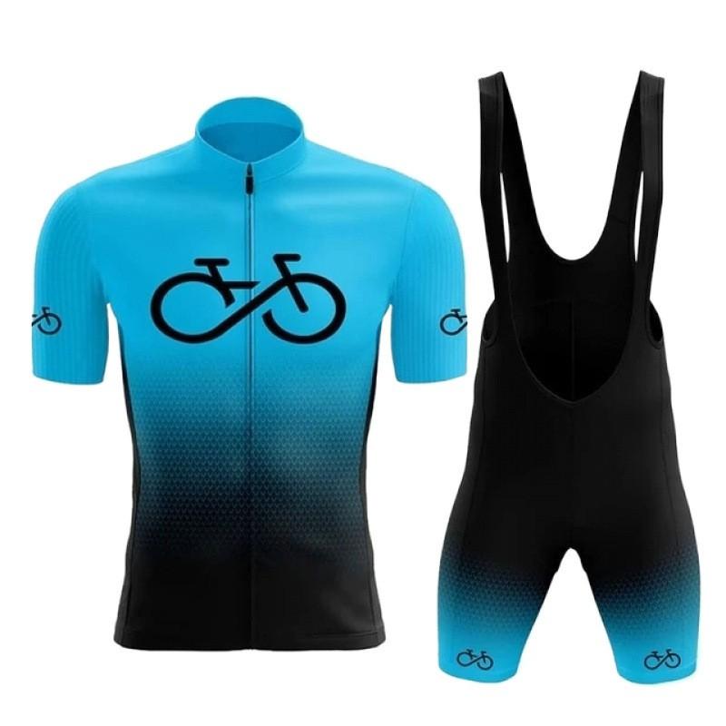 Mens Cycling Shorts Jersey Set Quick-Dry Breathable Mountain Road Bike Riding Apparel