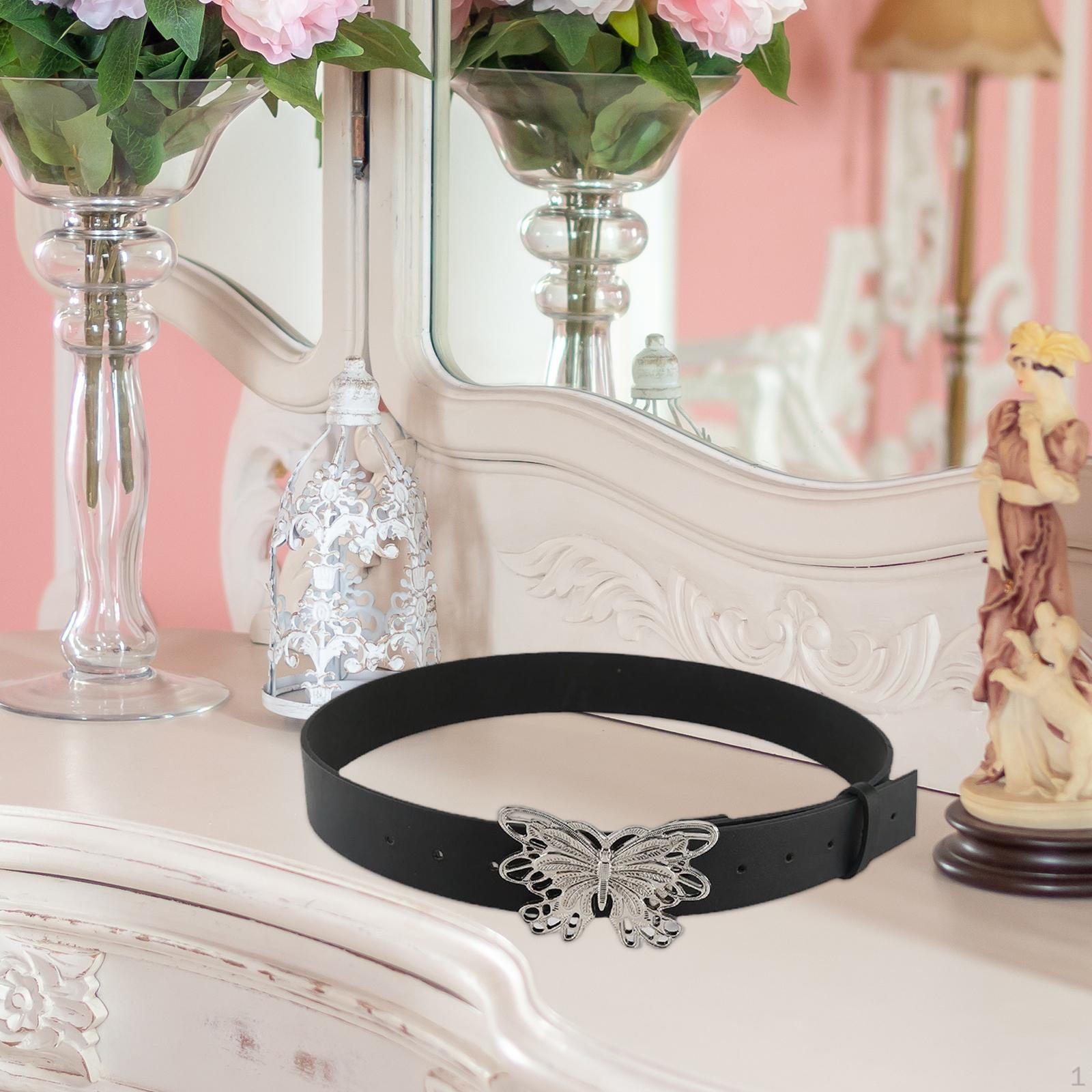 

Elegant Faux Leather Waist Belt for Women - Stylish Accessory Any Occasion Argent