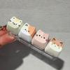Cute Cat Mechanical Keyboard Switch Tester Kawaii Keycap Keychain Quiet Fidget Toy for Office Work Stress Relief