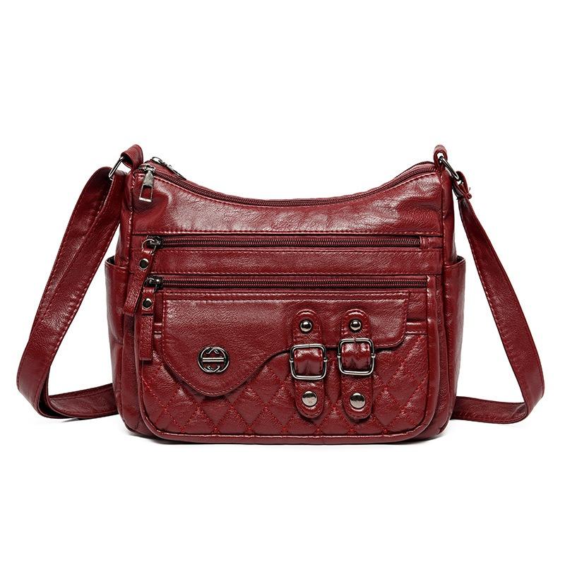 Damen neuer Trend Muttertasche lässige Hand Mode Tasche Schulter Umhängetasche kleine quadratische Tasche
