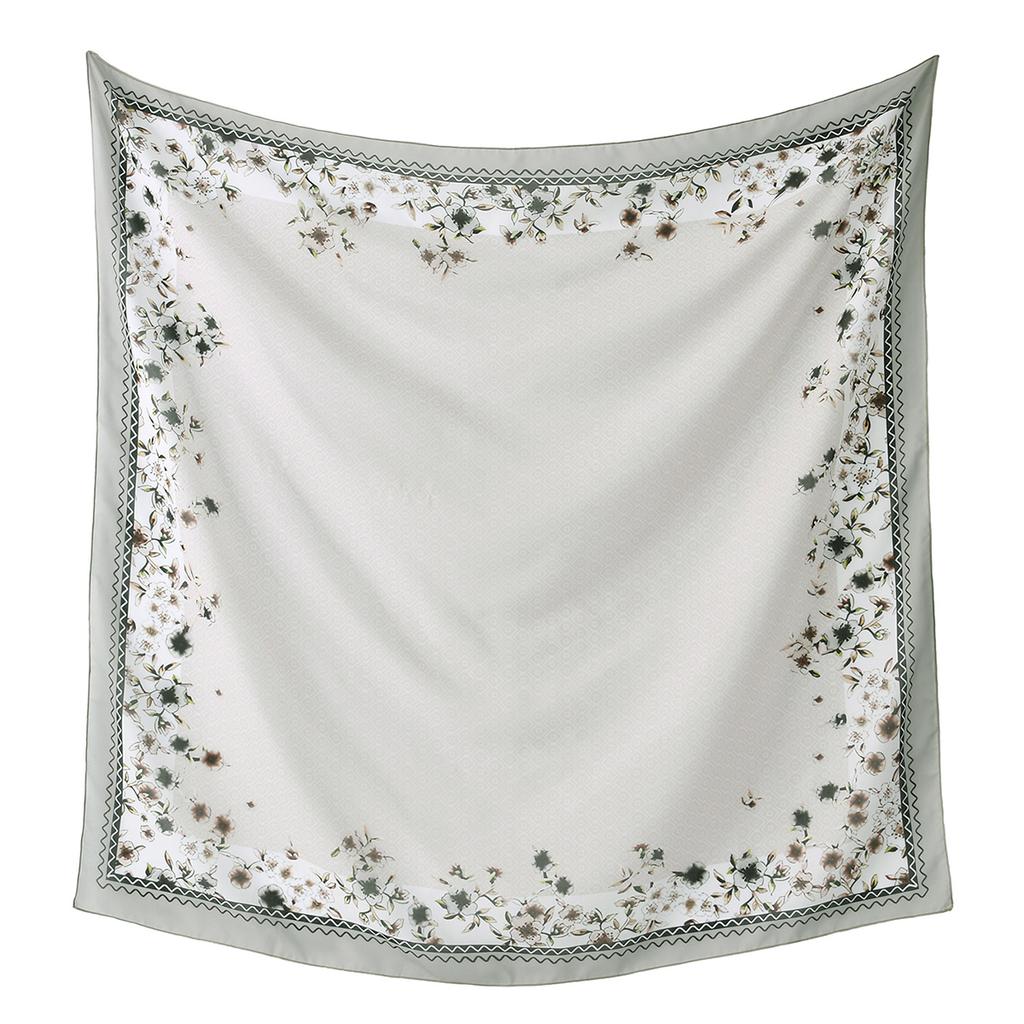 Newest Style Women Scarf Square Tencel Printed Handkerchief Fashion Temperament Beach Sunscreen Shawl