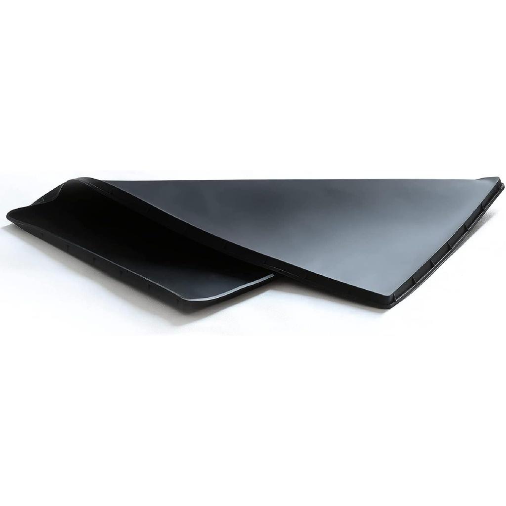 Silicone Mat Under Coffee Machine With Lip Coffee Maker Appliance Automatic Machines Espresso Accessory Black Multifunctional Rubber Base Mat (18.9 X