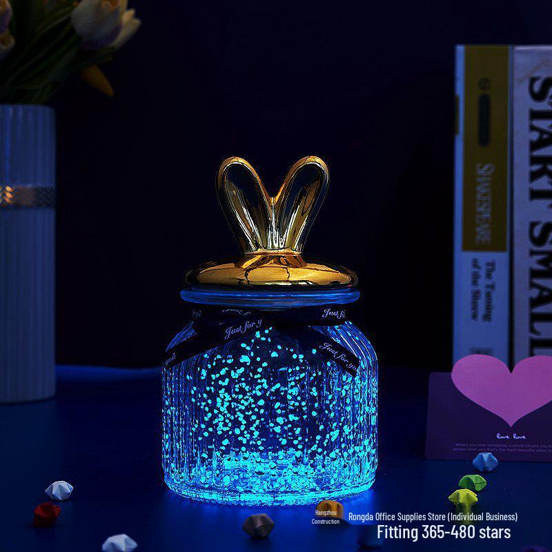 Luminous Glow-in-the-Dark Star Bottle Ornament - Creative Gift for Birthdays or Valentine's Day