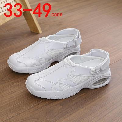 Tamanho Feminino 49 Sola Macia Respirável Antiderrapante Sapatos Planos Médicos de Enfermeira - Confortáveis, Desodorizantes e Uso Transfronteiriço
