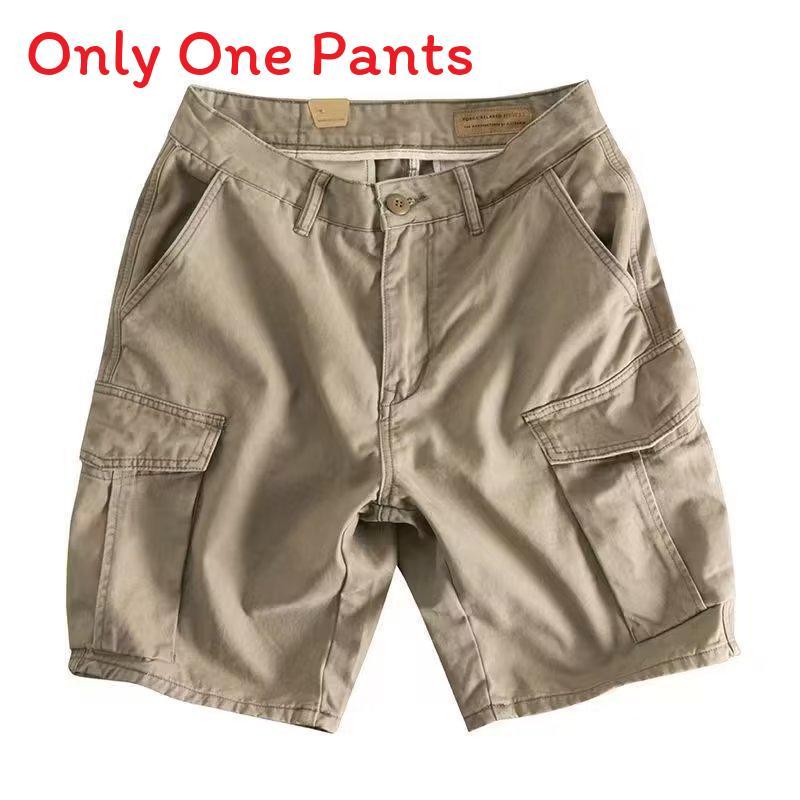 Mens Cargo Shorts With Breathable Cotton Fabric For Summer Casual Wear