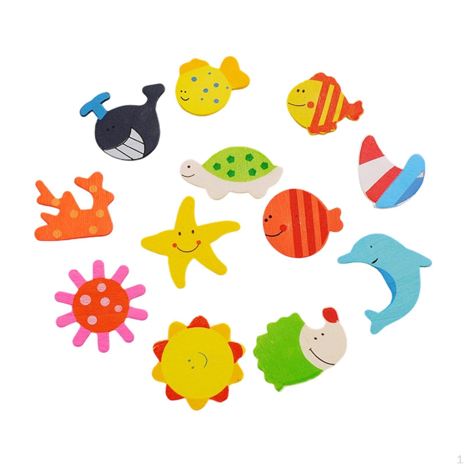 

12 шт. Магнит на холодильник для обучения детей, Портативная игрушка-холодильник