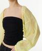 Musinsa Standard Woman Women'S Sheer Nylon Bolero Jacket [Lemon]