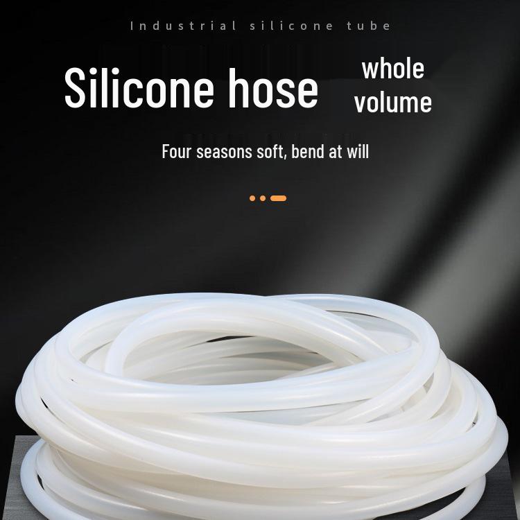 Translucent High-Temperature Silicone Rubber Hose - Heat-resistant, Elastic, Whole Roll, 4-Point & 6-Point Sizes