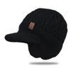 Unisex Winter Hat Plush Fur Lined Warm Earflap Cap Stylish Soft Beanie Hat Outdoor Thick Ski Sports Knitted Hat