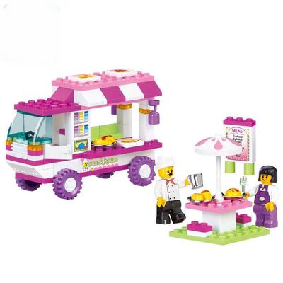 B0155 Diy Snack Car Building Blocks 102pcs Particles Bricks Toys