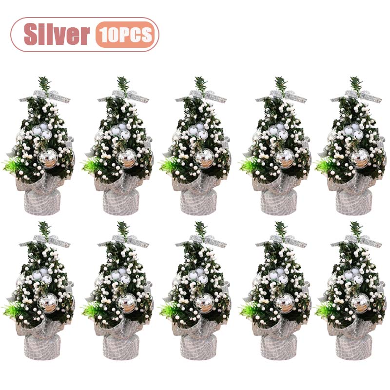 Mini Kerstboom Kleine Bureau Tafelblad Decoratie Schattig Feestelijk Vakantie Ornament voor Kinderen Kerstcadeau Winter Huisdecoratie