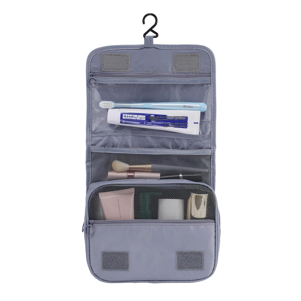 Korean Waterproof Toiletry Bag - Large Capacity, Portable, Hanging, Unisex Travel Cosmetic Organizer.