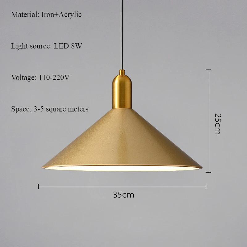 Modern Simple American Vintage Pendant Lamp Nordic Bedroom Home Decoration Restaurant LED Chandelier Luster Atmosphere Light