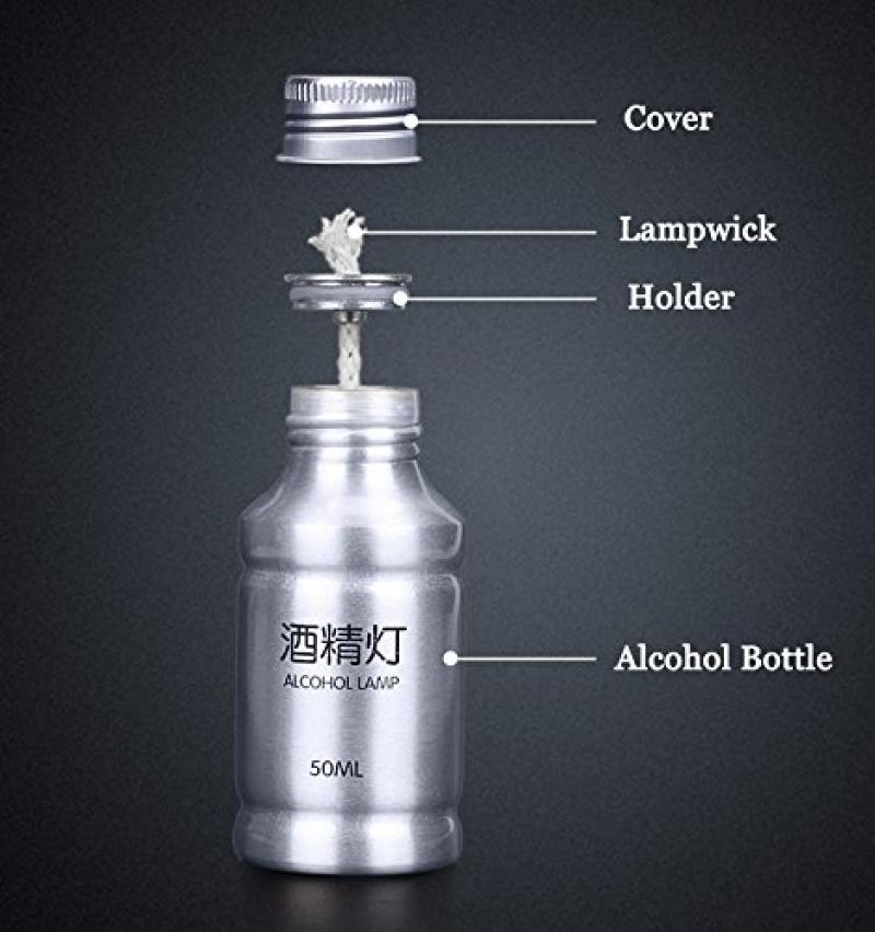20 Pcs Portable Mini Alcohol Lamp Set | Stainless Steel Heating Lamp for Dental Lab & Outdoor Camping Survival Kit