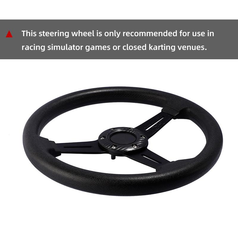 330mm 13inch PU Racing Steering Wheel 6-Bolt 70mm PCD Deep Dish Lightweight Sport Drift Steering Wheel for Tuning Car Universal