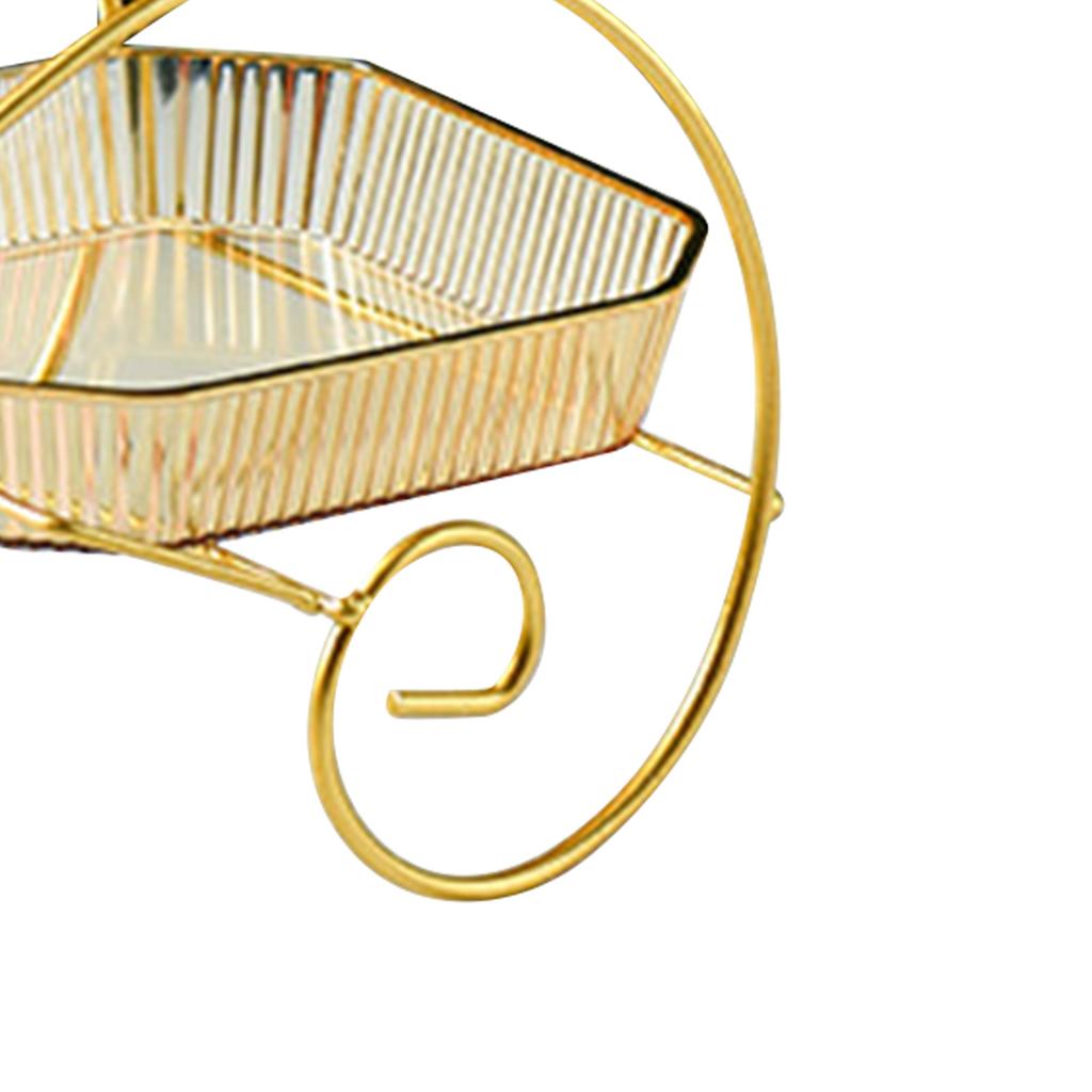 3 Layer Fruit Tray Light Luxury Transparent Living Room Table Fruit Plate Household Dried Fruit