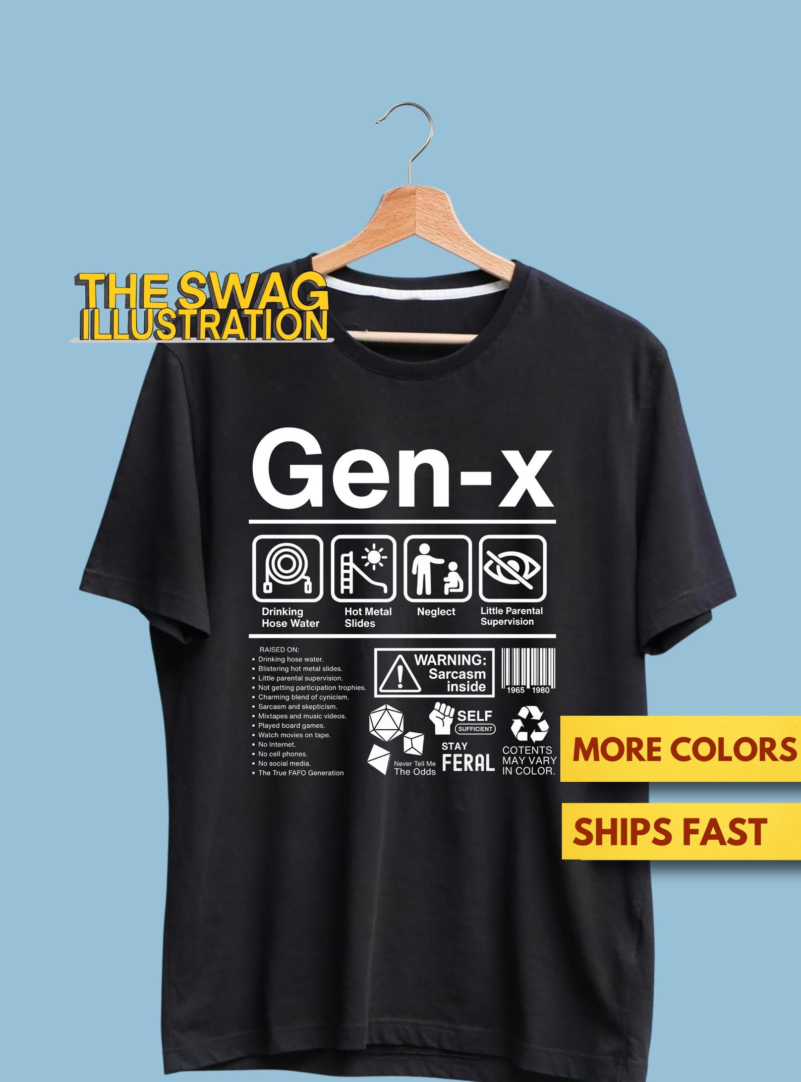 Generation X Shirt, Funny 80s 90s Gen X Label Shirt, Gen X Danger Zone Shirt, Warning: Sarcasm Inside Caution Sarcasm Gift Soft Premium Tee 3XL