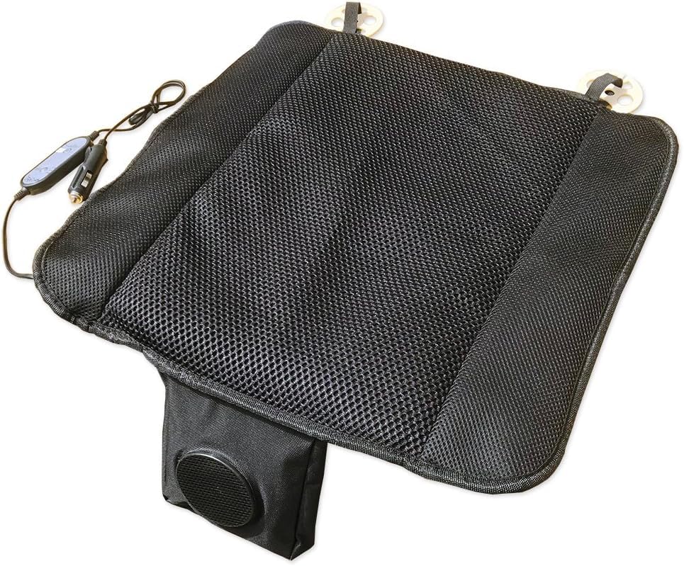 Cool Car Seat with Prevents Seats from Getting Fan Speed Timer 12V Built-in Fan, Stuffy, 3-Level Adjustment, Function,