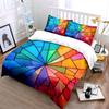 Colorful Abstract Decoration Set Soft Skin-Friendly Bedding Set Includes 1 Duvet Cover And 2 Pillowcase, Gift