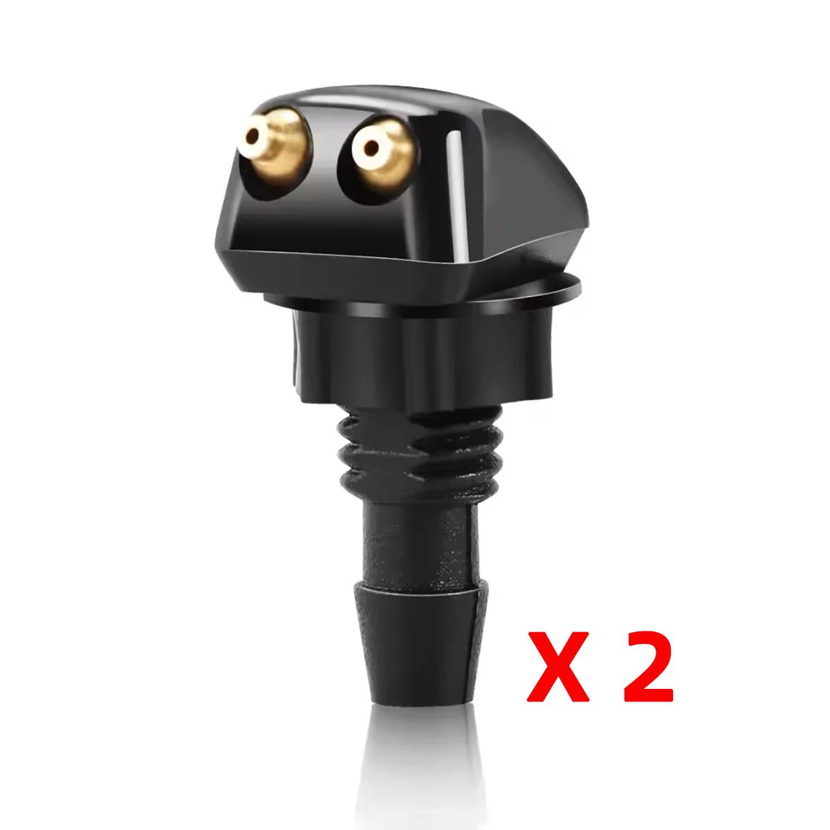 

2 10 шт. Автомобильная насадка-распылитель для чистки лобового стекла, двойной отверстие, прочный и высококачественный материал, водяной пистолет, пенная насадка для снега 2PCS