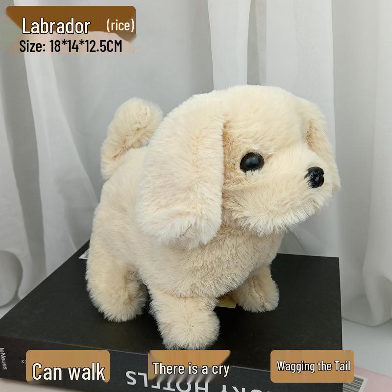 Plush Electric Walking & Barking Teddy Dog Simulation Toy for Children