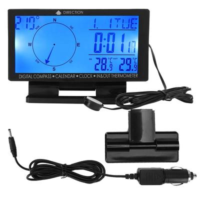 Car , Qiilu Car , CD60 Multi-Function Digital Car Automotive Gauge with Time Navigation Function