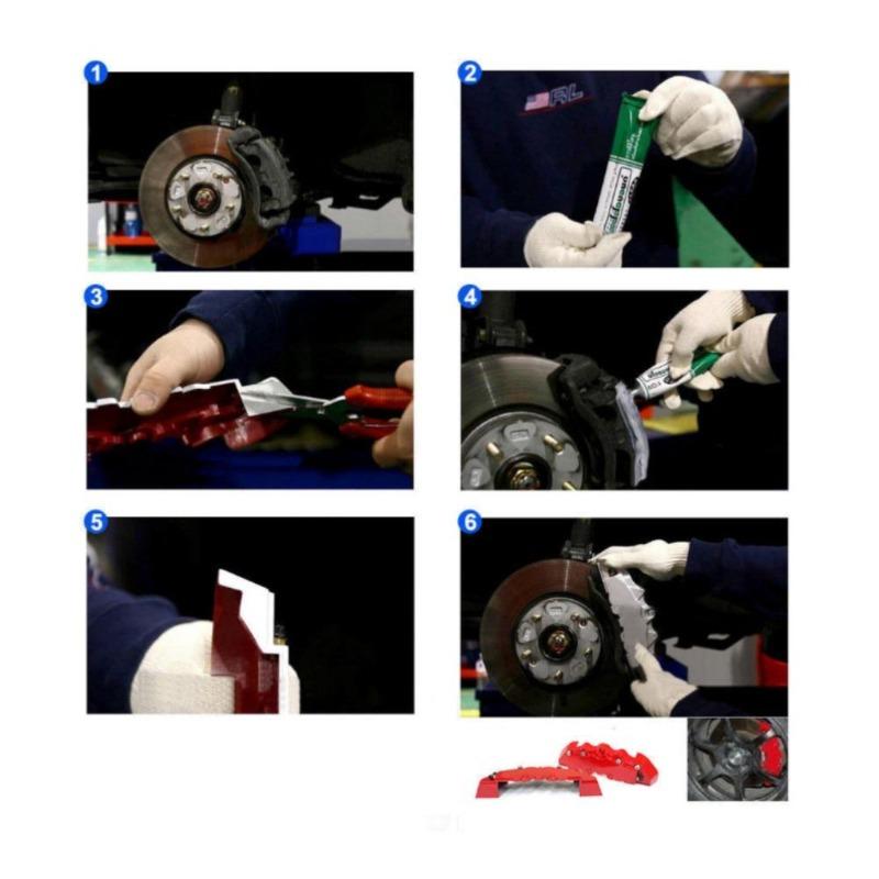 2 STK Passer til bilhjul Bremsecaliperdeksel foran bak støvmotstand Hot Salg