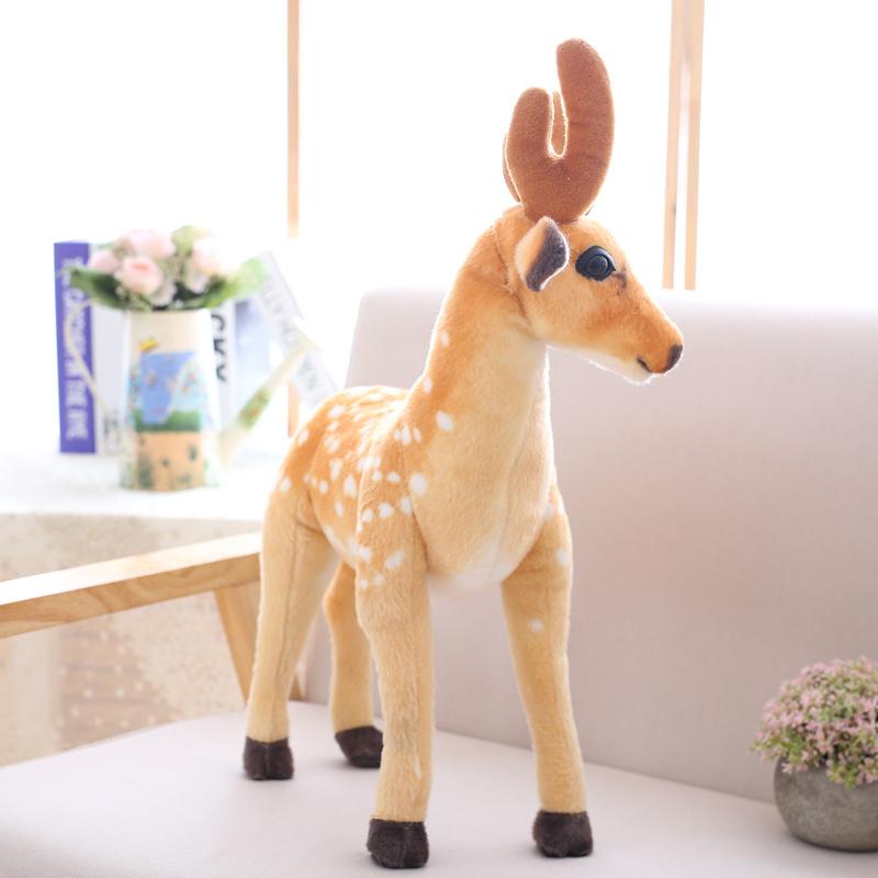 50/60/75/90Cm Cushioned Plushie Beast Deer Plaything Youngsters Toy Teaching Prop Item Children'S Bday Surprise Simulated Sika Deer Plushie Figure