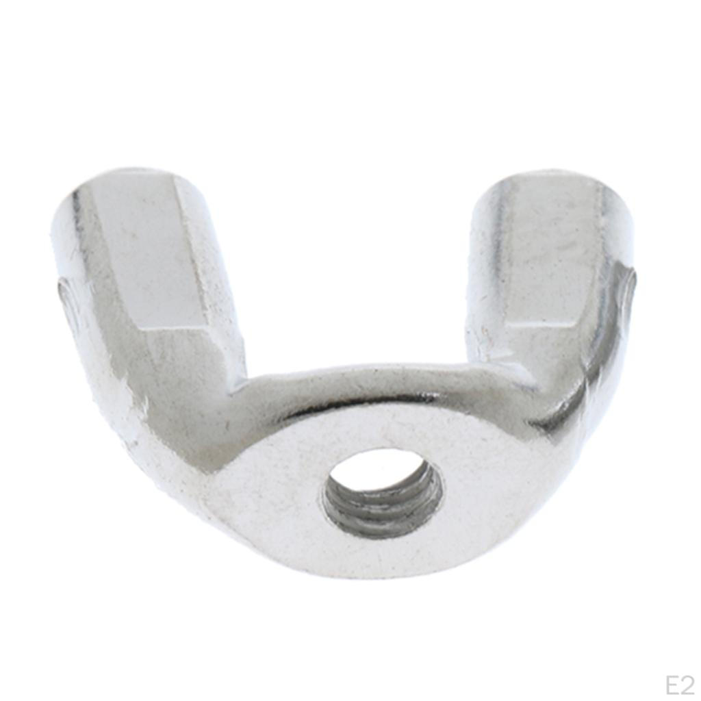 2 Pieces 6mm / 8mm Cymbal for Drum Kit Material Cymbals Stand Replacement