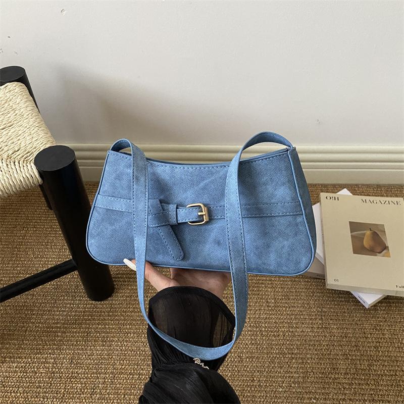 Simple Texture Underarm Bag, Fashionable Crossbody Bag, Niche Design Casual Bag