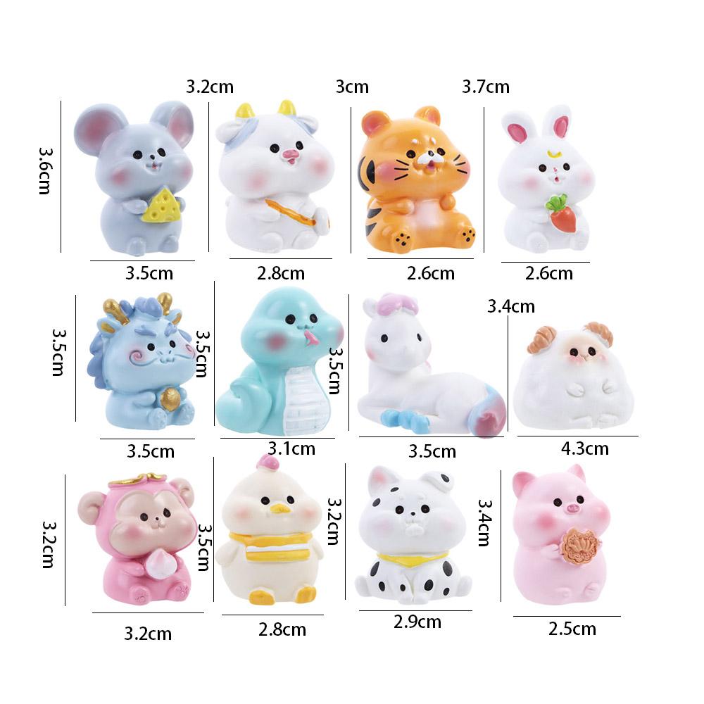 Mouse Rabbit Cute Animal Landscape Zodiac Gardening Tiger Crafts Ornaments Figurine Birthday Gift