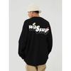 Wassup Floral Letter Heavyweight Trendy Brand Long-Sleeve T-Shirt for Men, Spring and Autumn 2025 New Style Couple's Base Layer Round Neck Top
