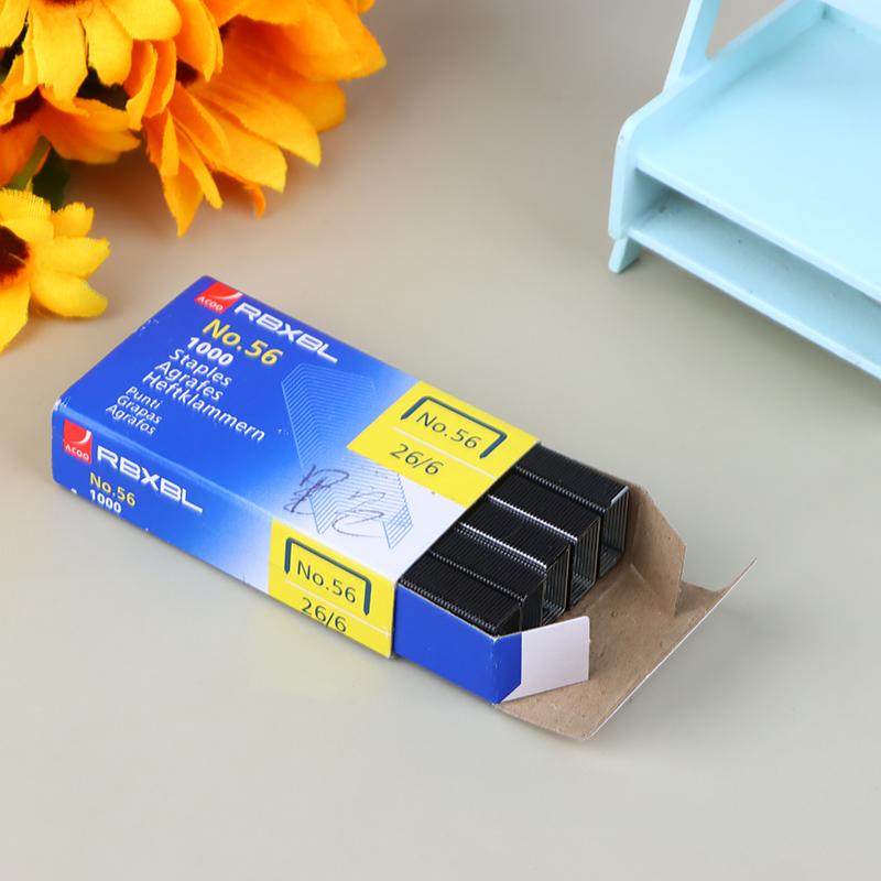 26/6 Staples Pin 1000Pcs/Box Metal Office Standard Stapler Staples 26 / 6 Binding Machine School Supplies Accessories