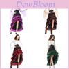 Mittelalterliches Fantasy-Kostümkleid für Damen aus Polyesterstoff für Cosplay und Halloween