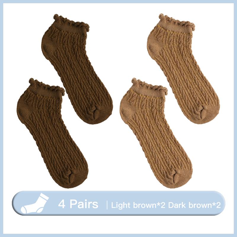 Kvinner pustende sokker Kvinnelige hule sokker Vårkoreanske jenter Søte tidevann jenter Twist Sokker