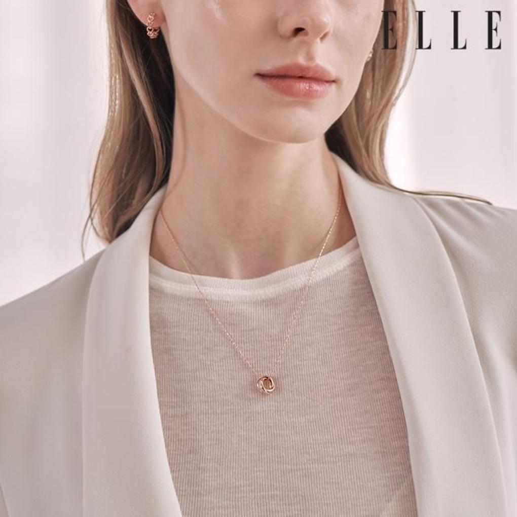 Dreifachring-Halskette ELBRNN189