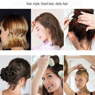 Black Hairpin Steel Clip for Styling Straight Bangs and Thick Hair