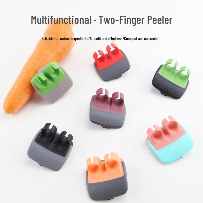 Pelapatate Creativo da Dito in Acciaio Inossidabile: Coltello Multifunzione per Frutta e Melone