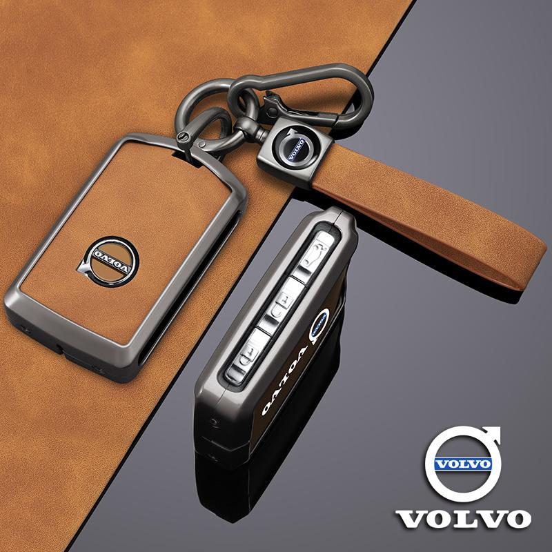 dwrzs5 Zinc Alloy Car Key Case Shell Cover Holder Protection For Volvo XC40 XC60 S90 XC90 V90 2017 2018 T5 T6 T8 Polestar 1 2 Accessory