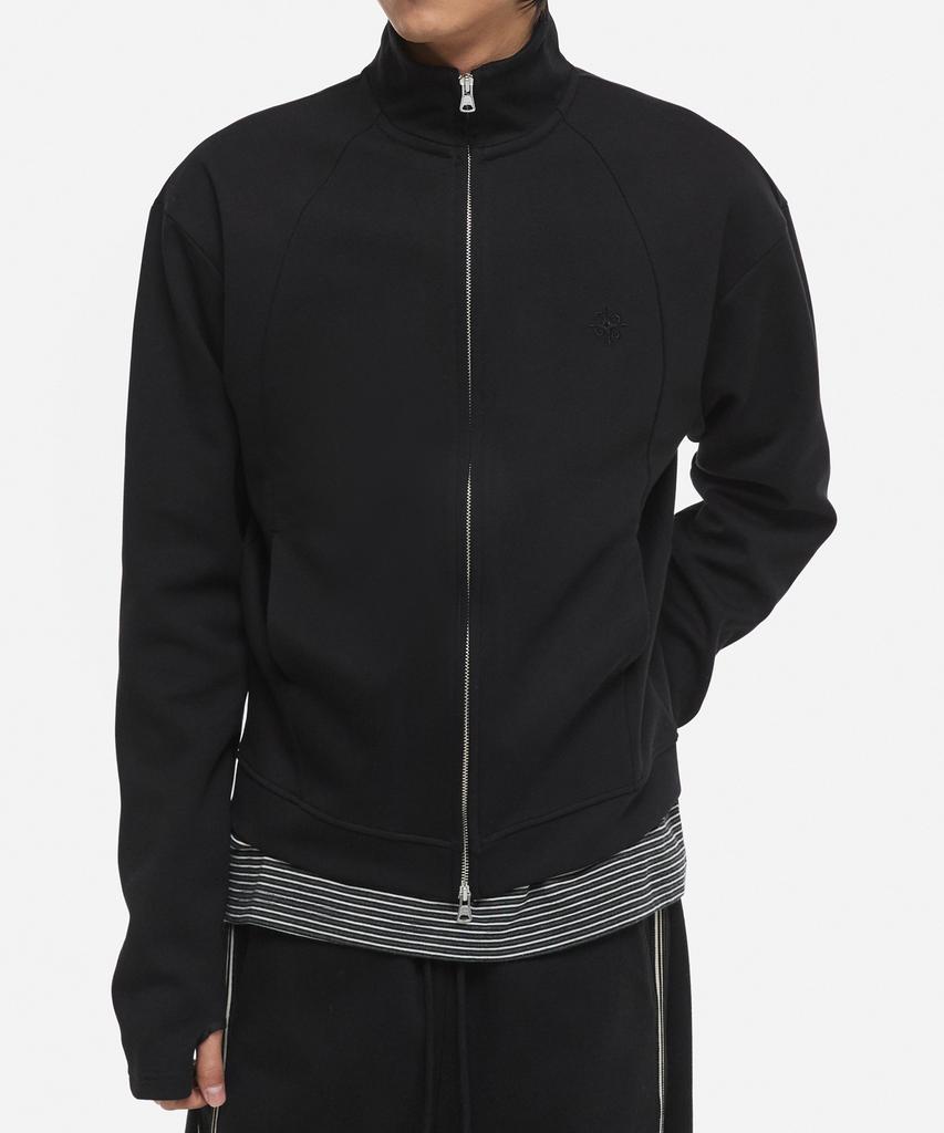 Dnsr Crop Track Zip-Up Jacket Black