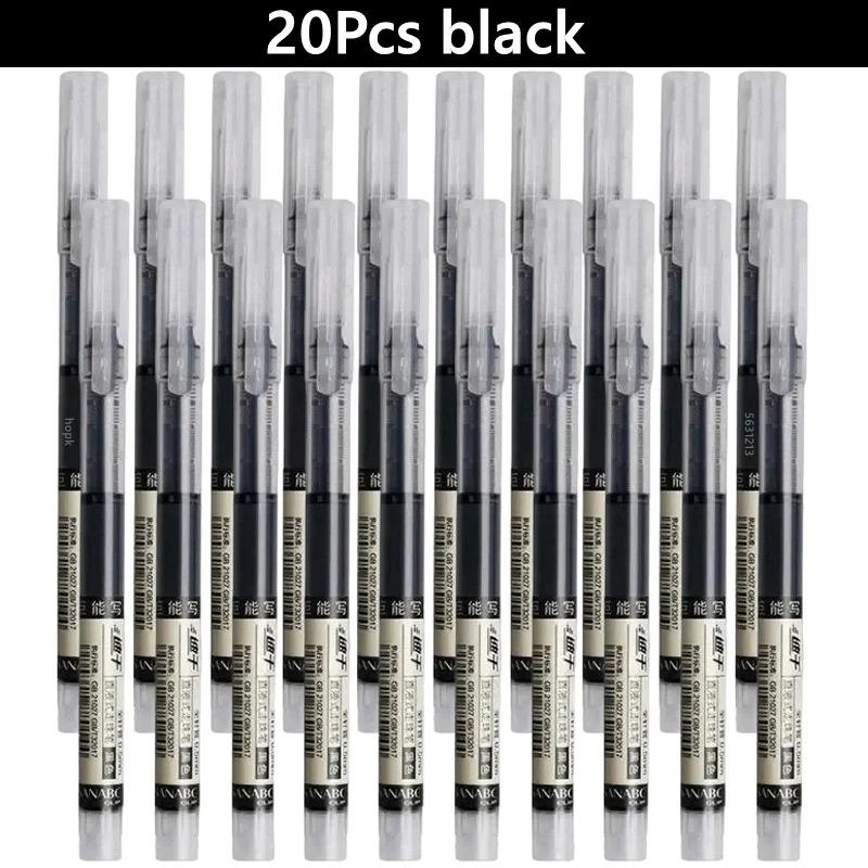 5-50PCS Straight Liquid Color Pen Set, Fine Tip Gel Pens for Drawing Pens for Writing Pen Office Kawaii School Supplies Cute Pen