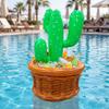 PVC Floating Drink Cooler Leakproof Pool Party Beverage Bucket Hawaiian Inflatable Drink Cooler Summer Beach Pool Party Supplies