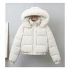 Women S Short Winter Thick Cotton Puffer Jacket With Fur Collar